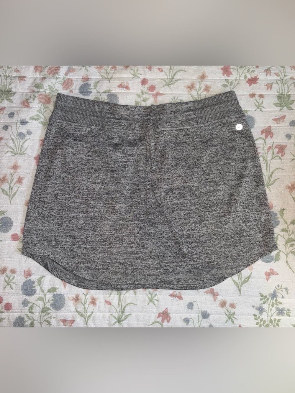 90 Degree By Reflex Heather Gray Knit Mini Skirt